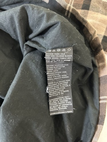 Camisa de franela a cuadros forrada parches en el codo con logotipo Harley Davidson para hombre - Imagen 2 de 17