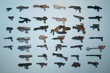 STAR WARS MODERN WEAPONS  "BLASTERS" 1995-2022 DIFFERENT GREAT SHAPE FIGURE