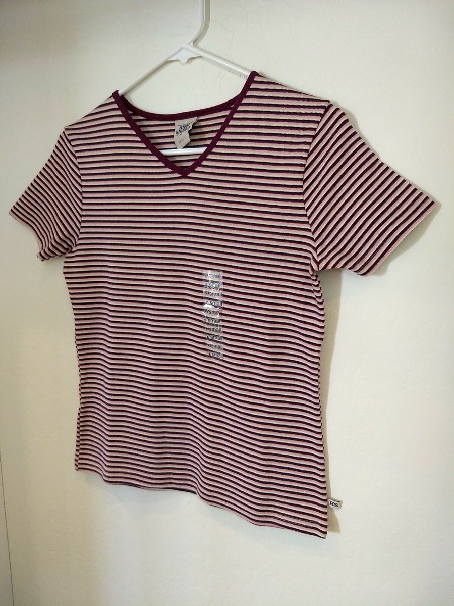 NWT Reddish Purple, Pink, Black, and Off-White Horizontal