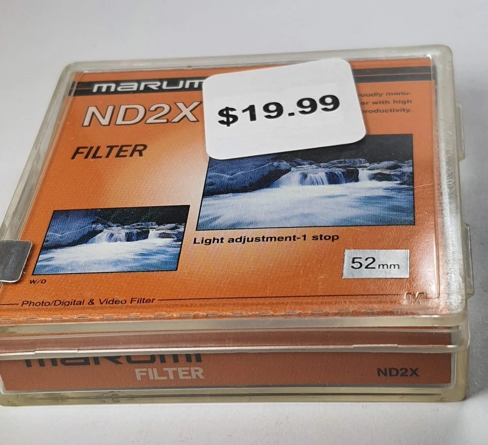 52mm Genuine Marumi ND2 ND 2 Lens filter Neutral Density ND2X ND 2X Japan E-52 - Image 4 of 4