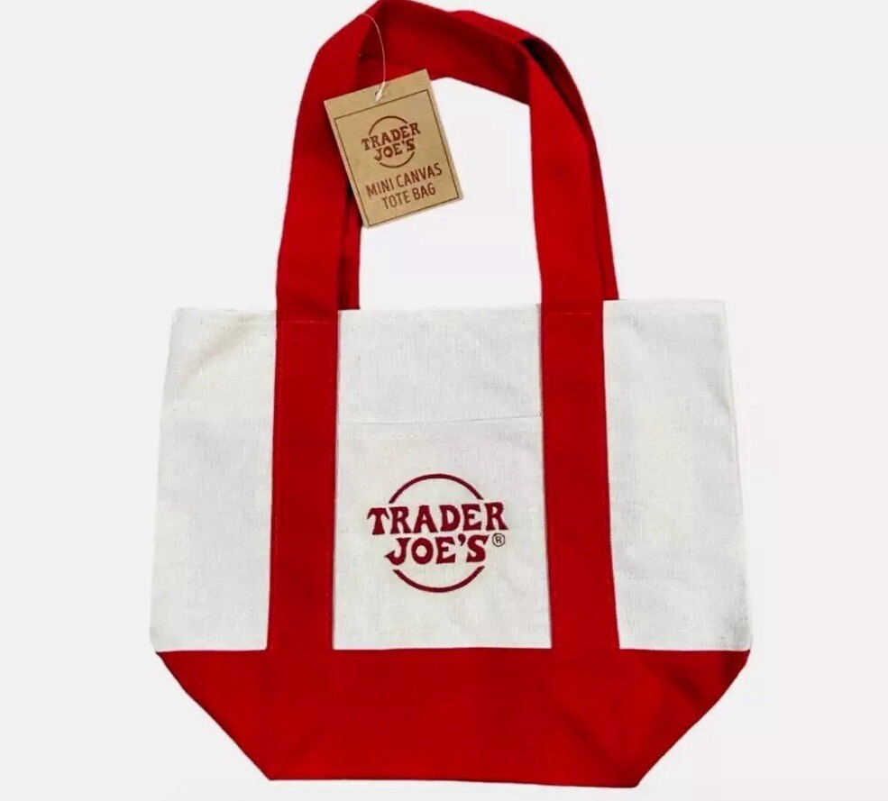 NWT Trader Joe's Mini Tote - Red | eBay