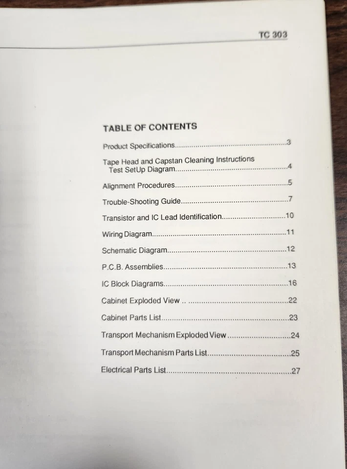 Receptor de casete Soundstream TC303 manual de servicio - original Foto 2 de 2