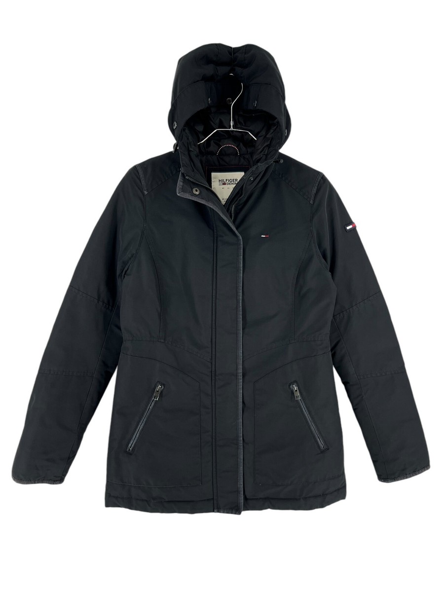 TOMMY HILFIGER Hooded Down Puffer Jacket Coat Women Size S | eBay display picture 1