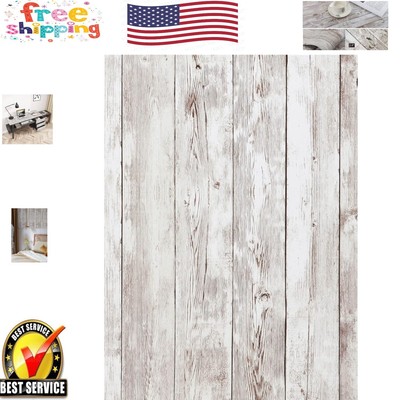 Light Brown Wood Grain Self-Adhesive Wallpaper - Easy Install, 17.7'' x 197''
