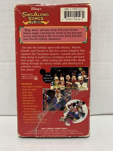Disney Sing Along Songs - The Twelve Days of Christmas Volume 12 VHS - Picture 2 of 6