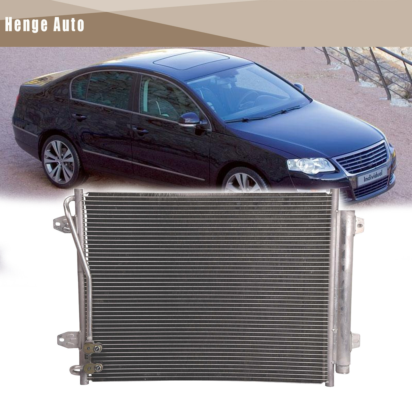 AC Condenser Aluminum For 20132016 Volkswagen CC 20062010 VW Passat