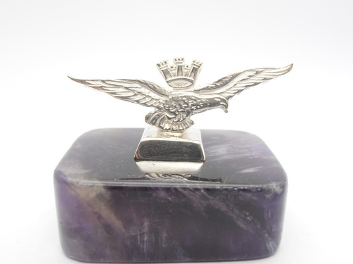 Aeronautica Militare Italiana : Aquila in Argento 925 e Ametista - Fermacarte - Picture 2 of 7