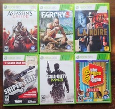 Lot of 6 Xbox 360 Video Games Call of Duty LA Noire Farcry 3 Assassin's Creed 2