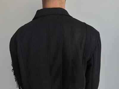 Yohji Yamamoto F/W 20 Pour Homme Threads Coat Panelled Yohji Yamamoto F/W 20 Pour Homme Threads Coat Panelled
