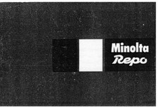 Minolta Repo 35mm Camera Instruction Manual Reprint