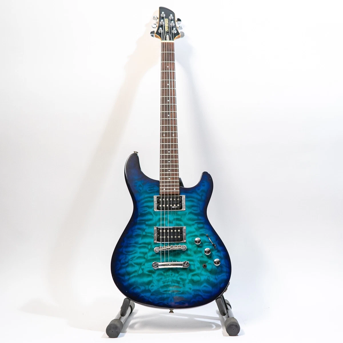 Fernandes APG 65S Sustainer Electric Guitar Trans Blue w Gigbag