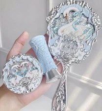 Flower Knows Swan Ballet Blue Swan Makeup Set Mirror Blush Lipstick NEW IN BOX