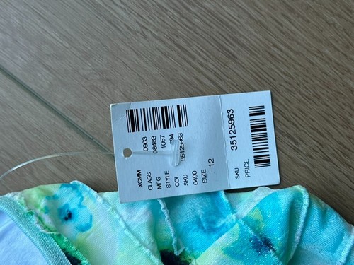 Justice Tank Top Youth Blue Green Glitter Ruffled Floral Y2K 90s Petite Size 12 - Picture 5 of 8