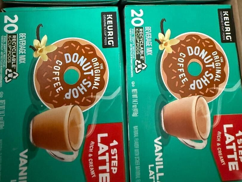 Vanilla Latte, Single-Serve Keurig K-Cup Pods, Flavored Coffee,40 Count