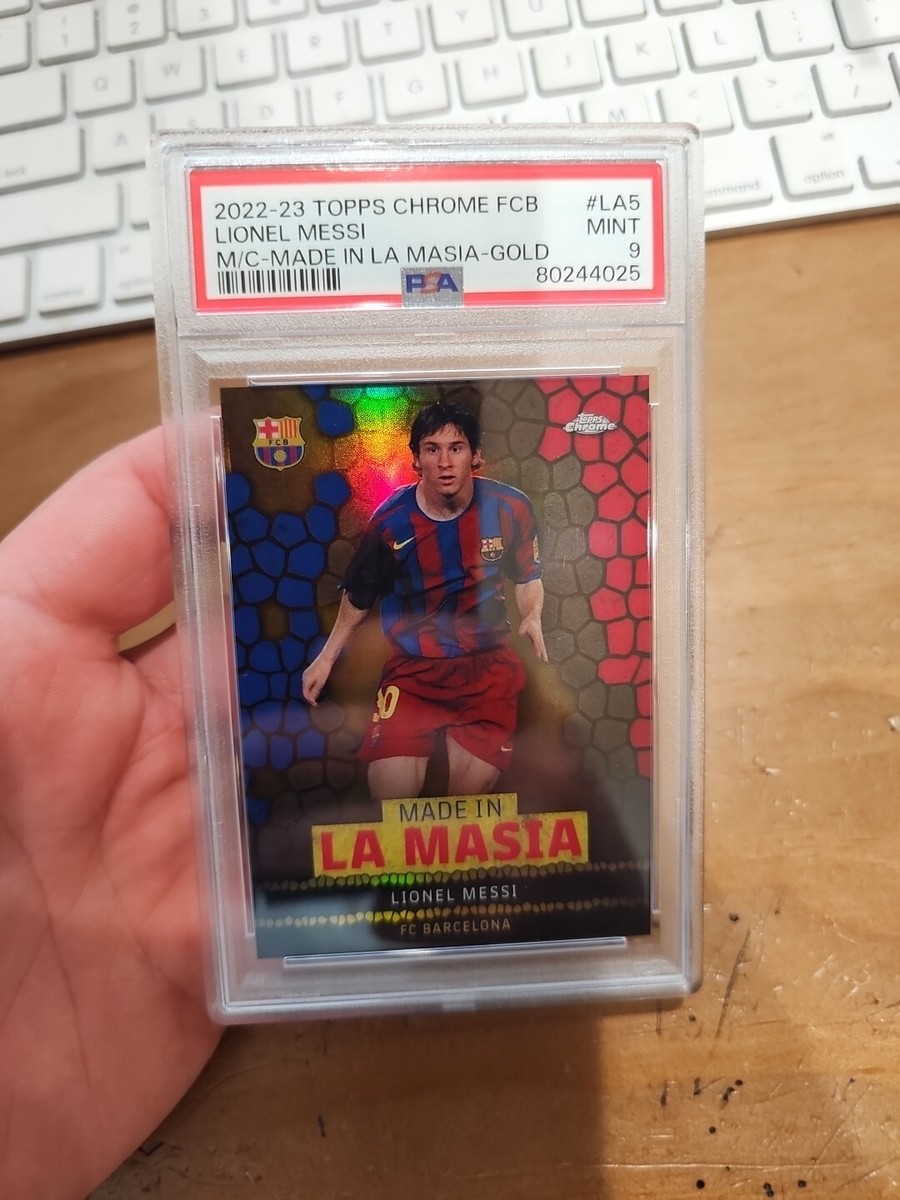 Topps soccer メッシ Messi 50枚限定 Gold カード Lionel Messi 2022-23 Topps Superstars Golden #24/50 PSA 10