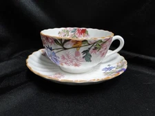 Spode Chelsea Garden, Multicolored Florals: Cup & Saucer Set, 2 1/8", As Is