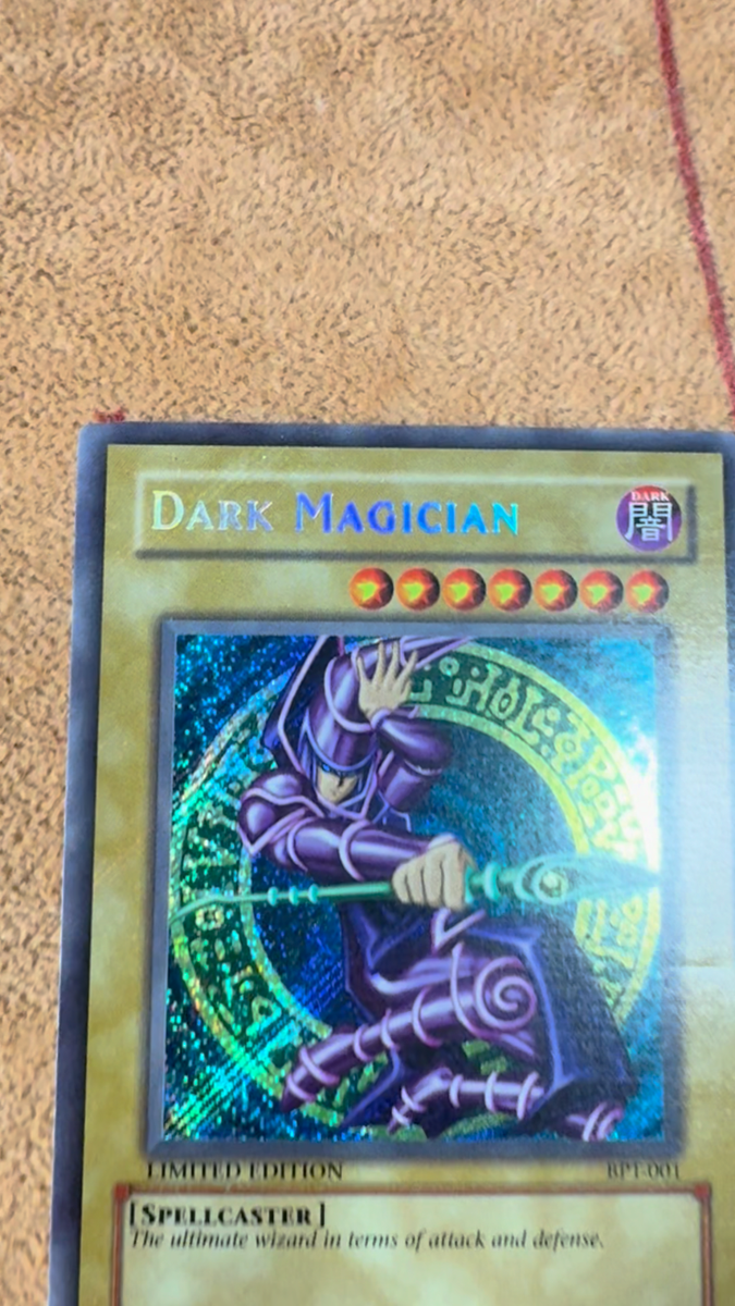 【PSA7「ブラックマジシャン」BPT シークレット DARK MAGICIAN 🔥 VINTAGE 2002 YUGIOH Dark Magician BPT-001 SECRET RARE HOLO