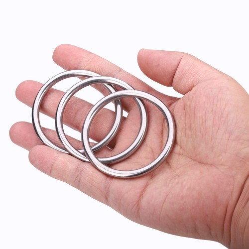 10 Stück Metall O Ringe 2 Zoll Schwerlast 304 Edelstahl geschweißt O Ring Mult... - Bild 2 von 6