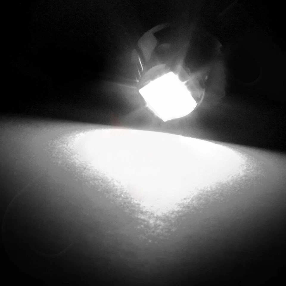 5Pcs T5 Neo Wedge 1-5050-SMD LED White Dash A/C Climate Control Light Bulbs 12V - Image 3 of 4