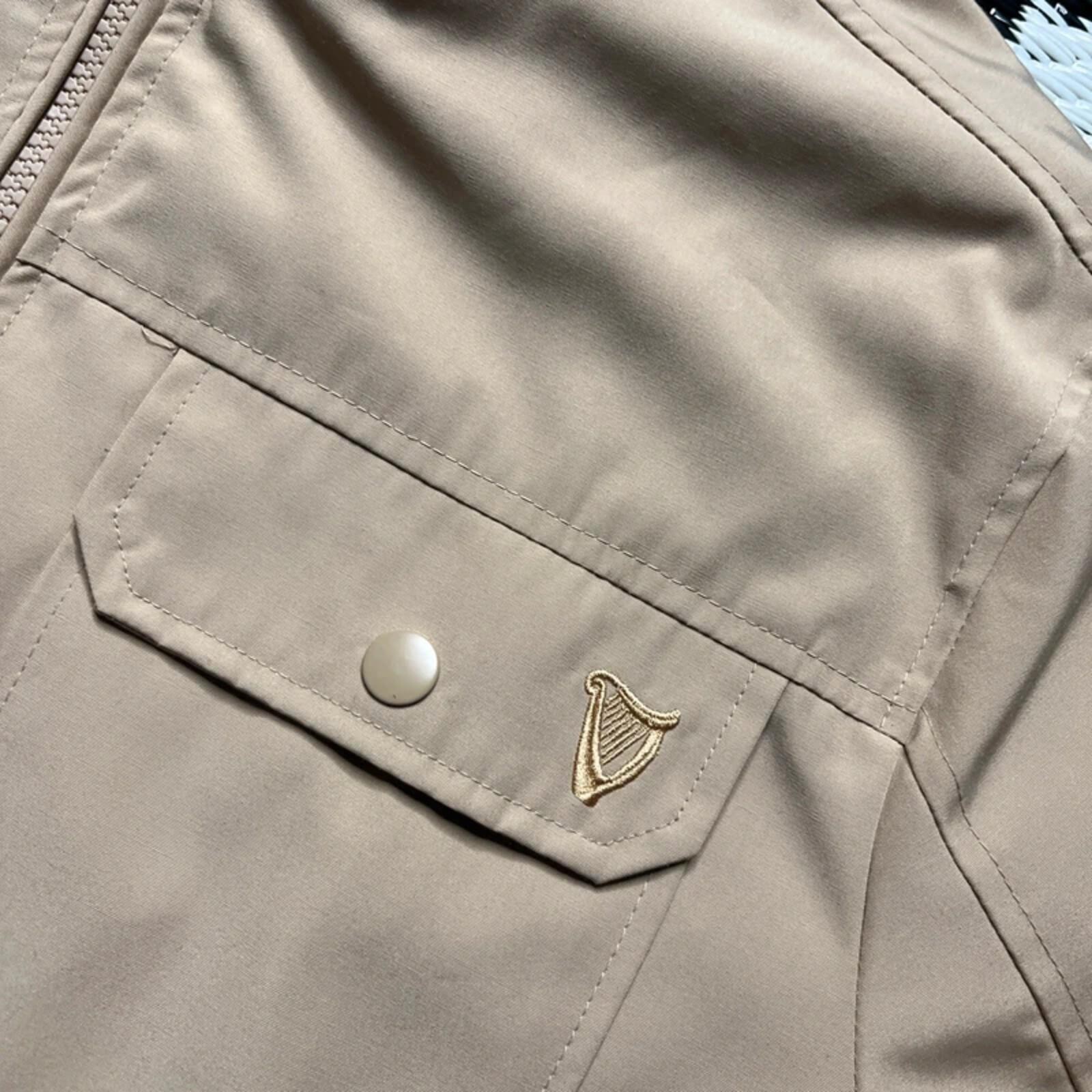 Vintage Guinness Men’s Beige Harrington Style Jacket | M image 2