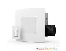 ReVent 110 CFM Ceiling/Wall Easy Roomside Installation Bathroom/Bath Exhaust Fan