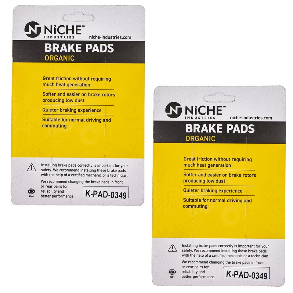 Комплект нишевых тормозных колодок для Yamaha XT350 XT225 TTR225 Tri Z 250 передние органические упаковка 2 шт. - Изображение 2 из 4