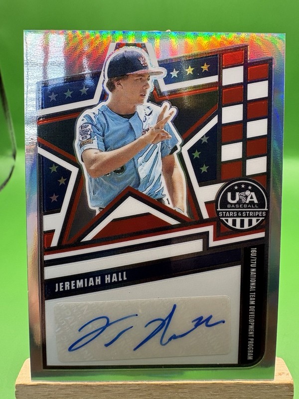 2026 Panini USA Baseball Stars & Stripes Jeremiah Hall Auto 139/149