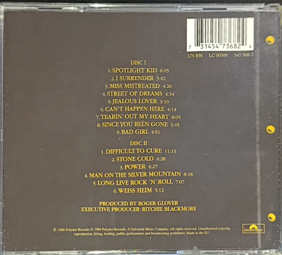 Rainbow Finyl Vinyl Cd - Bild 4 von 4