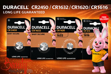 Duracell CR1632 CR1620 CR1616 CR2450 Lithium Coin Cell Battery Toys Keys Remote