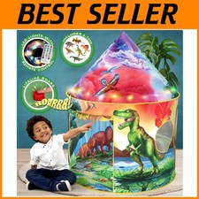 Dinosaur Discovery Kids Tent with Roar Button  LED Lights
