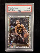 2025 Topps Stephen Curry PSA 9 #135 Diamante Silver Foil SP