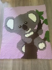 Crochet Handmade Koala Bear Blanket For Child/baby Approximate Size 41 48