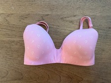 PINK Victoria's Secret Pink Heart 32DD Wear Everywhere Wireless Light Line Bra