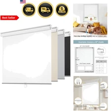 Blackout Roller Blinds Window Shades with Free-Stop Mechanism for Living Room