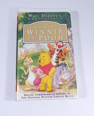 Walt Disney's The Many Adventures Of Winnie The Pooh VHS Tape Factory Sealed