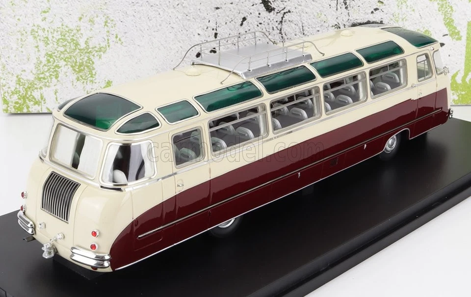 MODELLINO STATICO AUTOCULT KRAUS MAFFEI AUTOBUS KML 110 GERMANY 1959 ROSSO 1/43 - Immagine 2 di 4