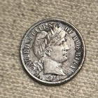1911-D Barber Dime, AU Details Denver Mint Issue