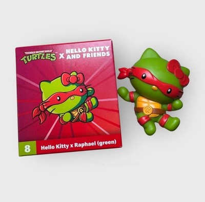 Hello Kitty x TMNT Raphael Figure #8 Green NIB Collectible Toy  Crossover