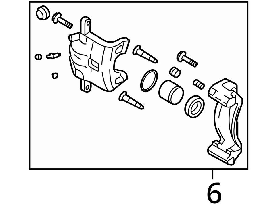 Pinça de freio traseira esquerda driver 2011-2016 Kia Optima YGD1J - Imagem 3 de 3