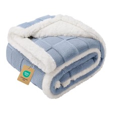 Waterproof Dog Blanket for Small Dogs Washable Soft Sherpa Fleece Cat Blanket...