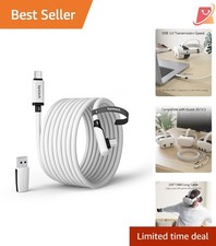 20FT USB C VR Link Cable for Oculus Quest Meta Pico PC Gaming Data Transfer