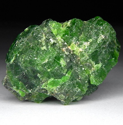 62ct Green Chrome Diopside Natural Earth Mined Unheated Rough Crystal Cluster