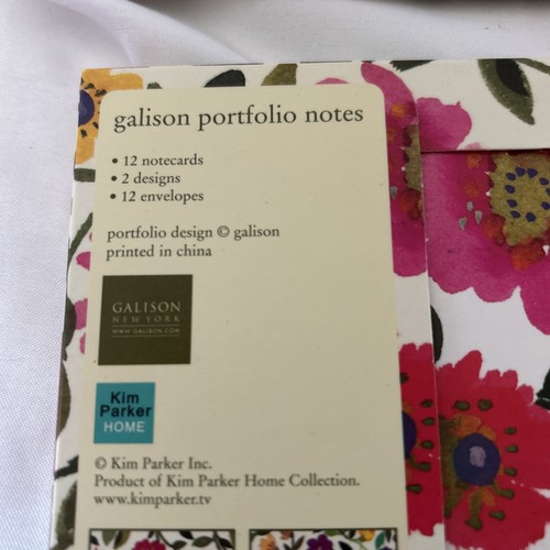 Floral Themed Galison Portfolio Boxed Set 11 Blank Note Cards - Picture 3 of 6