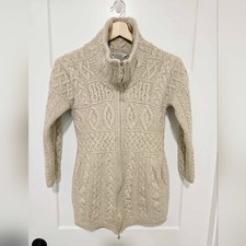 Blarney Woollen Mills made in Ireland chunky Cable knit size small