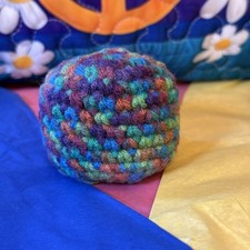 Crochet Hacky Sack / Footbag / Homemade / Standard Size and Weight.