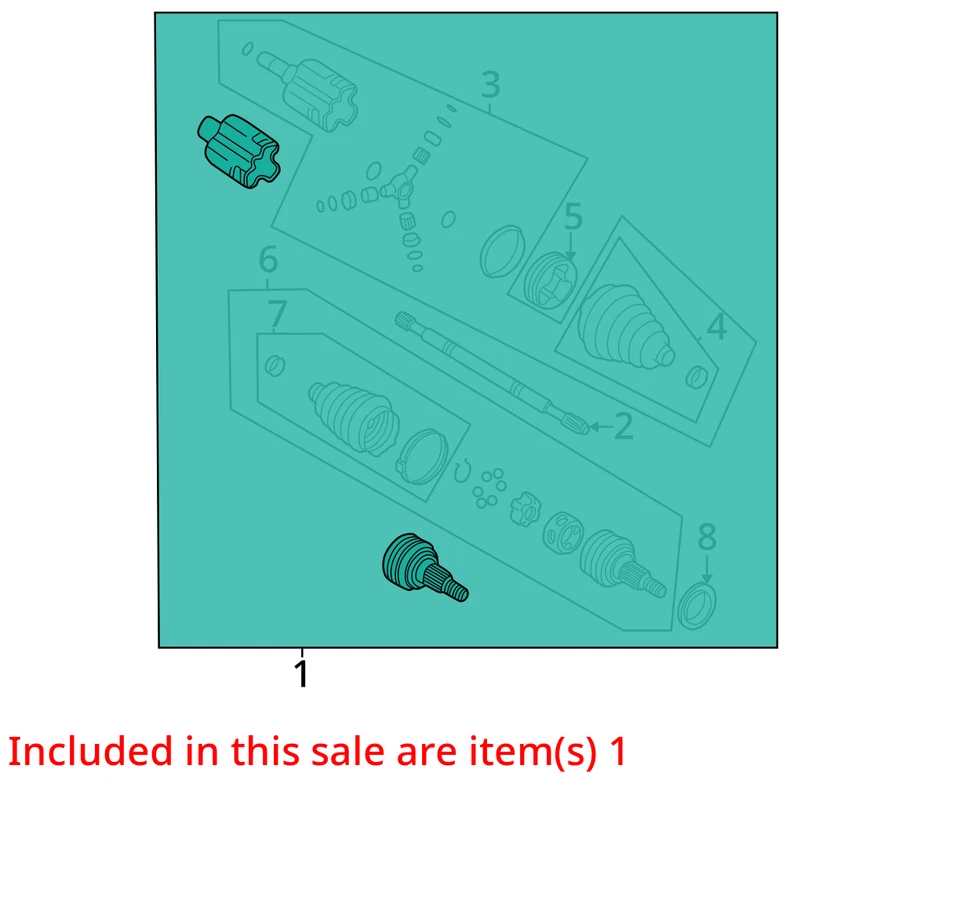 KIT DE EJE DE INTRIGA PONTIAC BUICK GRAND PRIX 1997-1999 FRT WHL DRV 26054707 NUEVO Foto 2 de 3