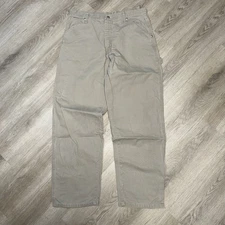 Wrangler Carpenter Mens Work Pant W34 L32 Tan Khaki Utility Skater 94LSWGK Loose