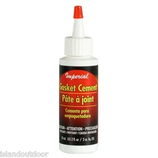 Imperial Gasket Cement, Fireplace Furnace Wood Pellet Stove Glass Door Glue 2 oz