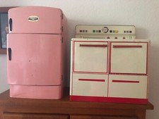 Vintage Wizard Toy Refrigerator and Wolverine Stove1950's