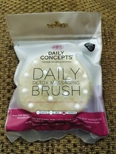 Daily Concepts Daily Detox Massaging Brush Organic Vegan NEW In Packaging Sealed